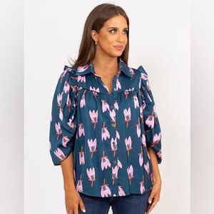 KARLIE Puff Sleeve Blouse